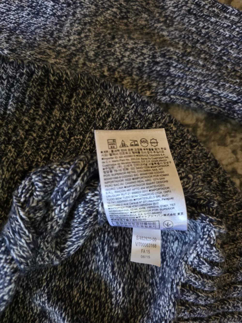 Banana Republic Men's Cable Shawl Collar Cardigan - Gray
